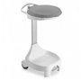 Contentor 120L Smile W-70 c/Pedal e Rodas Branco/Cinza