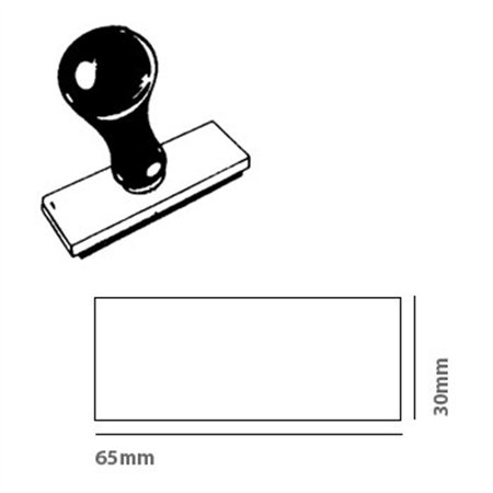Pack Base Zinco Carimbo 65x30mm (018)+ Cabo Plástico 5un
