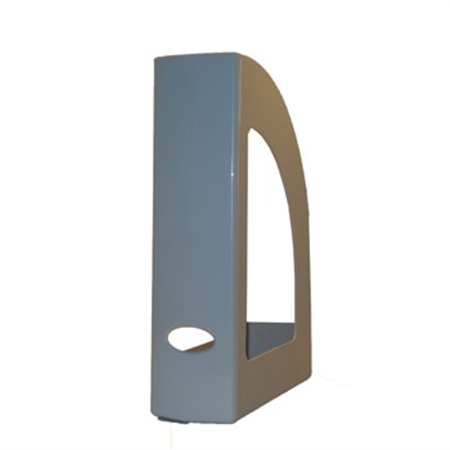 Porta Revistas 32x25x8cm Plástico Opaco Cinza