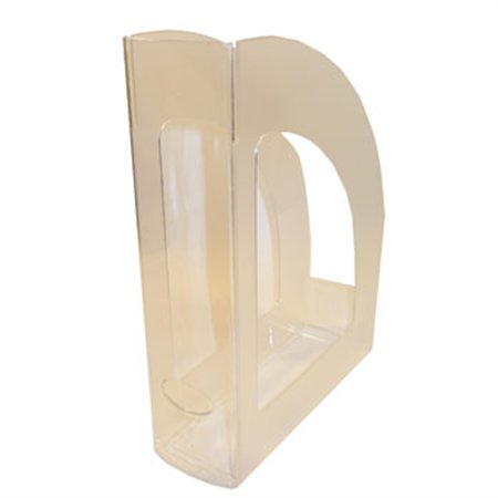Porta Revistas 32x25x8cm Plástico Cristal