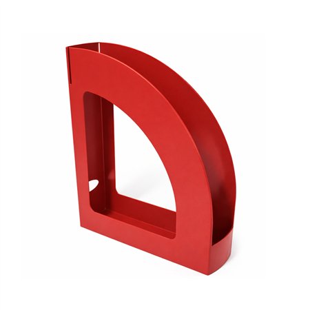 Porta Revistas 32x25x8cm Plástico Opaco Vermelho