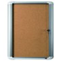Vitrine 596x688mm de Exterior Oval Fundo Cortiça