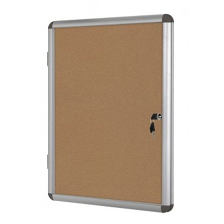 Vitrine 720x674mm de Interior Oval Fundo Cortiça