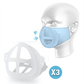 Suporte Máscara Respirador Silicone 3un