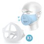 Suporte Máscara Respirador Silicone 3un