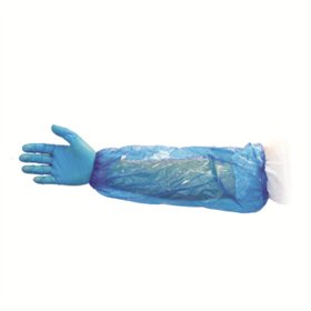 Manga Proteção c/Elásticos Azul (Marcação CE) 25g 100un