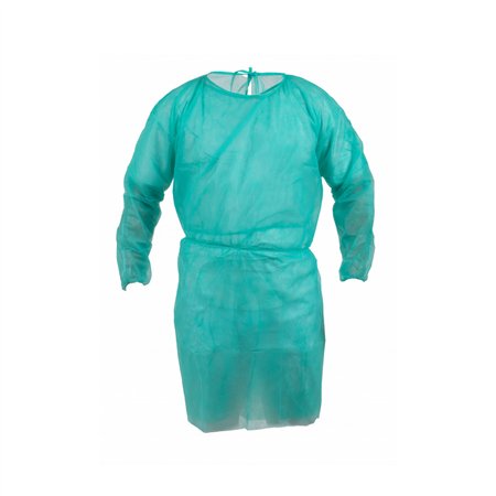 Bata Descartável Polipropileno 20g Verde 1un