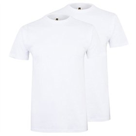 T-Shirt Criança Algodão 155g Branco Tamanho 3/4 Pack 2un