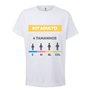 Kit Amostra - T-Shirt Adulto Branco Vários Tamanhos 5un