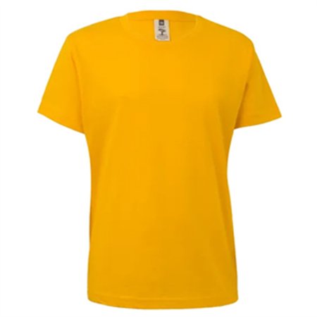 T-Shirt Criança Algodão 155g Amarelo Tamanho 7/8