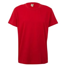 T-Shirt Criança Algodão 155g Vermelho Tamanho 7/8