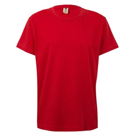 T-Shirt Criança Algodão 155g Vermelho Tamanho 7/8