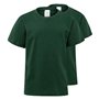 T-Shirt Criança Algodão 155g Verde Garrafa Tam 9/11 Pack2
