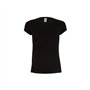 T-Shirt Mulher Algodão 155g Preto Tamanho S