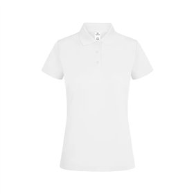 Polo Manga Curta CoolPass Mulher Branco Tamanho M
