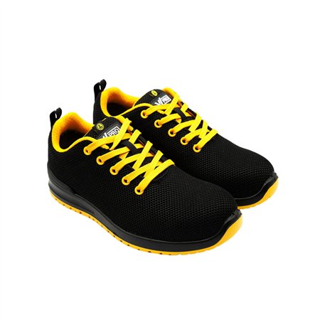 Sapatos Segurança Tamanho 47 Baixo S1P ESD SRC Preto/Amarelo