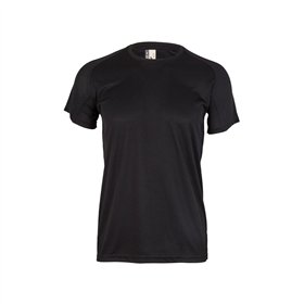 T-Shirt Adulto 100% Poliéster Bird Eye 130g Preto Tamanho S