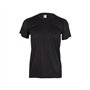 T-Shirt Adulto 100% Poliéster Bird Eye 130g Preto Tamanho L