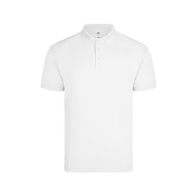 Polo Manga Curta CoolPass Adulto Branco Tamanho S