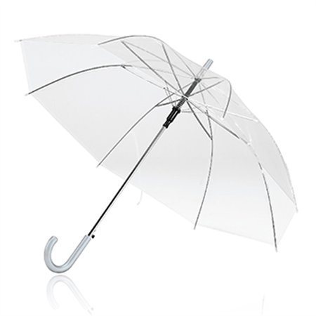 Guarda-Chuva Automático 8 Varas Transparente Cabo Plástico