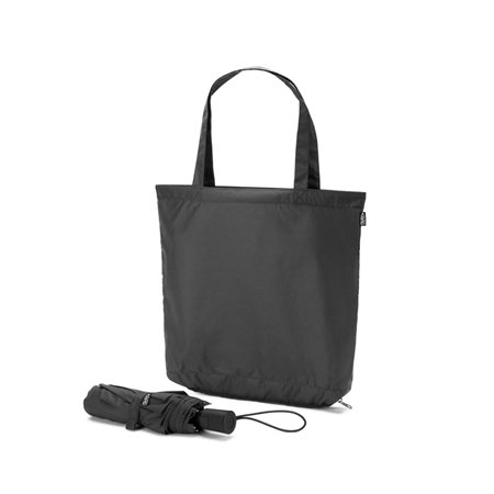 Guarda-Chuva Com Saco de Compras Preto