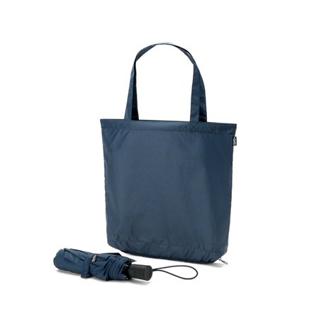 Guarda-Chuva Com Saco de Compras Azul