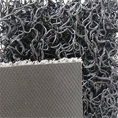 Tapete Malha PVC c/Fundo 14mm Preto Metro Linear