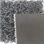 Tapete Malha PVC c/Fundo 14mm Cinza Metro Linear