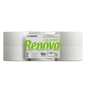 Papel Higiénico (Jumbo) 075mts 2Fls 34g Renova Green 12un