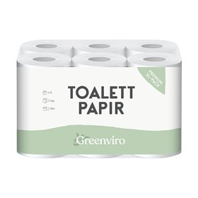 Papel Higiénico Doméstico 18mts 3Fls 45g Softness 12 Rolos