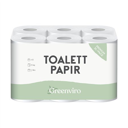 Papel Higiénico Doméstico 18mts 3Fls 45g Softness 12 Rolos