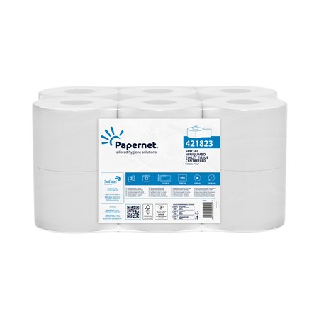 Papel Higiénico (Jumbo) 112mts 2Fls Papernet Ex.Central 12un