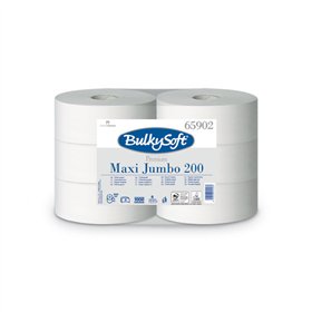 Papel Higiénico (Jumbo) 200mts 2Fls Bulkysoft Ex.Central 6un