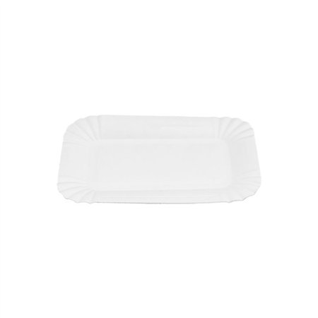 Travessas Cartão Retangular Branco 10x16cm 100un