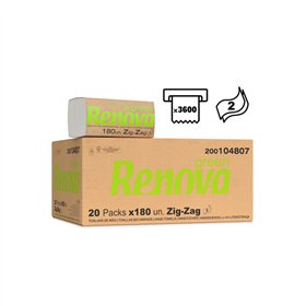 Toalhas Mão ZigZag 22x21,5cm RenovaGreen Branco 20x1803600