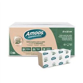 Toalhas Mão ZigZag 21x22 2Fls Amoos Naturally Soft 4000un