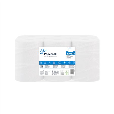Rolo Toalhas Mão AutoCorte 145mx20cm 37g 2Fls PAPERNET 6un