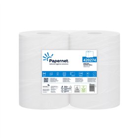 Rolo Industrial 350mx22,4cm 35g 2Fls PAPERNET Picotado 2un