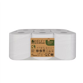 Rolo Espiral 140mx19,2cm 35g 2Fls PAPERNET Picotado 6un