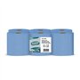 Rolo Espiral 125mx19,2cm 2Fls 36g AMOOS Picotado Azul 6un