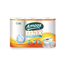 Rolo Cozinha 21,6mx22,4cm 41g 2Fls AMOOS Picotado 3un