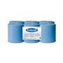 Rolo Toalhas Mão 150mx19cm 2Fls BULKYSOFT Picotado Azul 6un