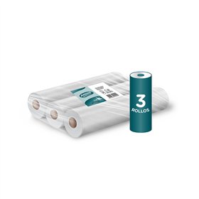 Rolos Papel Marquesa 50cmx50mts 2Fls 16,5g Amoos Pack 3un