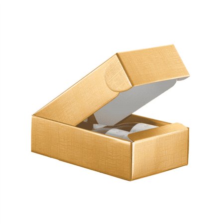 Caixa Cartão 340x185x090mm p/2 Garrafas Dourado