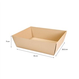 Cesta Cabaz 340x205x110mm Kraft 20un