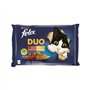 Alimento Húmido para Gato Duo Felix Fantastic Carne 4x85gr