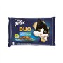 Alimento Húmido para Gato Duo Felix Fantastic Peixe 4x85gr