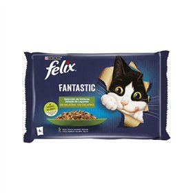 Alimento Húmido para Gato Felix Fantastic Legumes 4x85gr