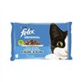 Alimento Húmido para Gato Felix Original Atum/Salmão 4x85gr