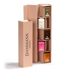 Caixa Coffret Tubo Chás  30grx5 Sabores Latas IRIS